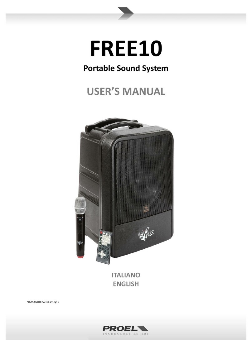 PROEL FREE10 user manual