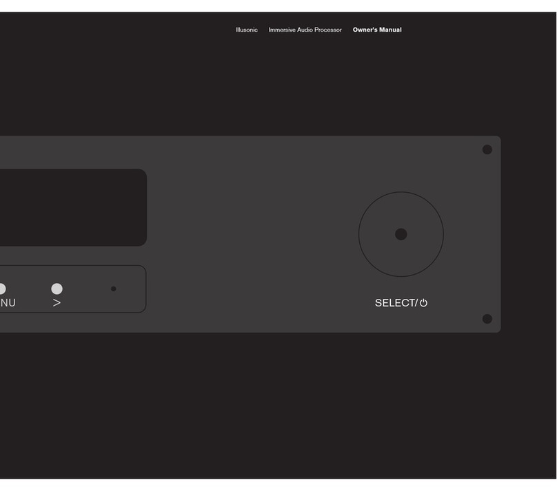 Illusonic Immersive Audio Processor owner's manual