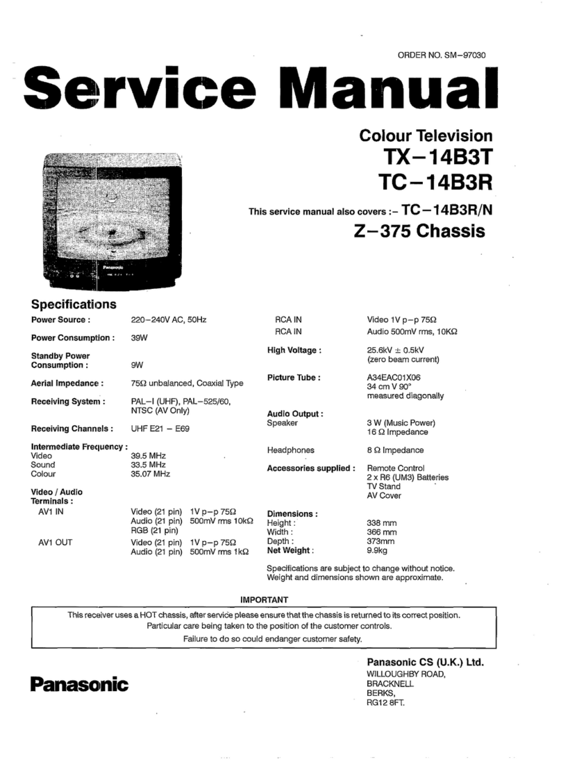 Panasonic TX-14B3T User manual