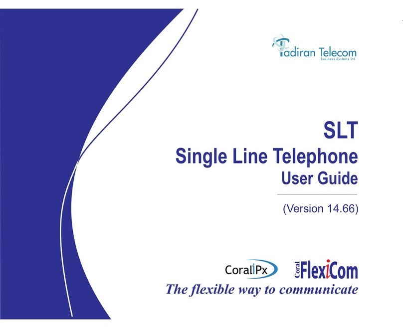 Tadiran Telecom SLT User manual
