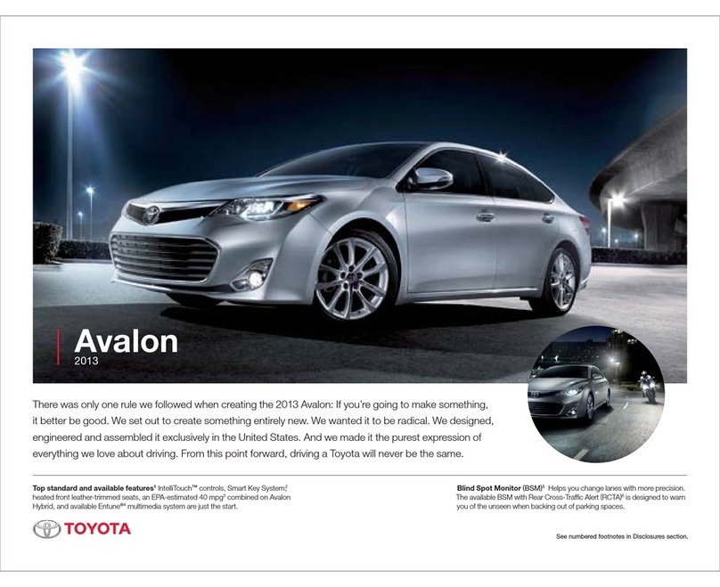 Toyota Avalon 2013 Brochure & specs