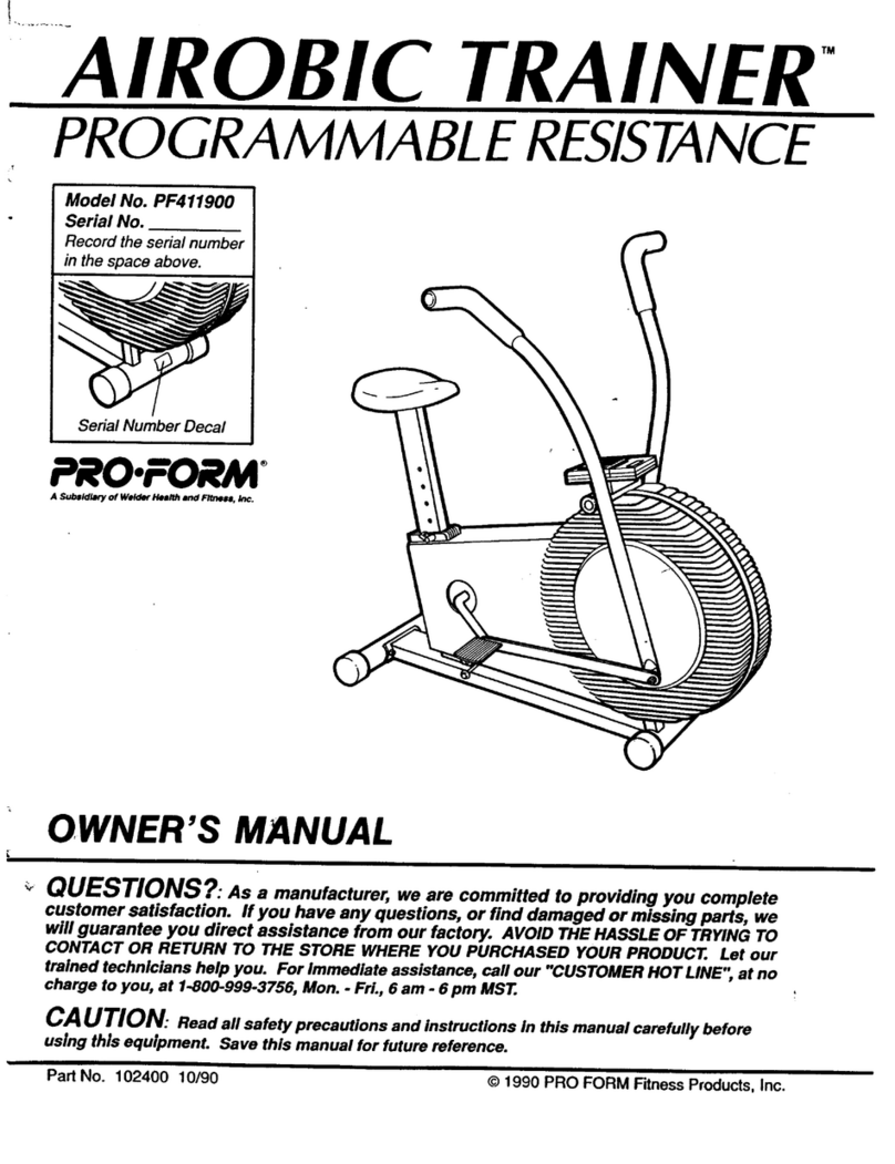Pro-Form PF411900 User manual