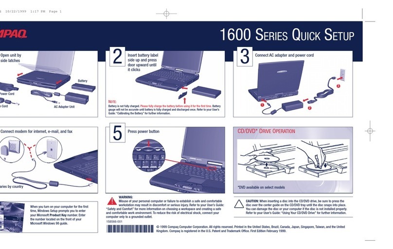 Compaq 1600 SERIES User manual