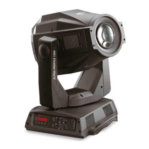 Claypaky ALPHA PROFILE 1200 instruction manual
