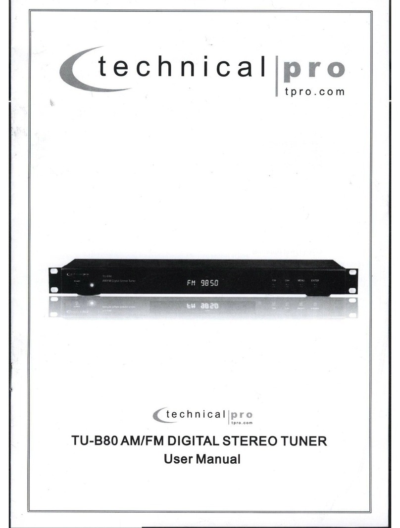 Technical Pro TU-B80 user manual