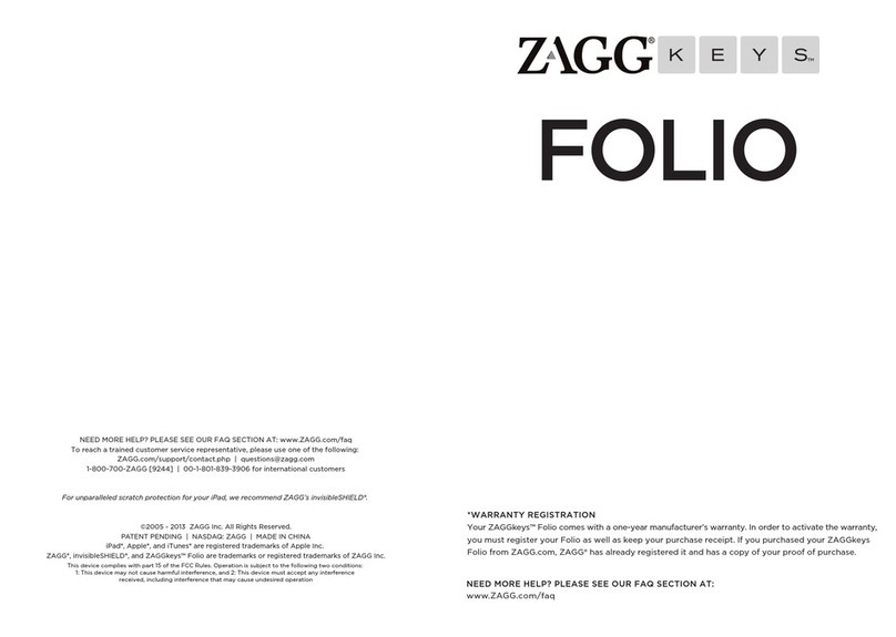 Zagg FOLIO quick guide