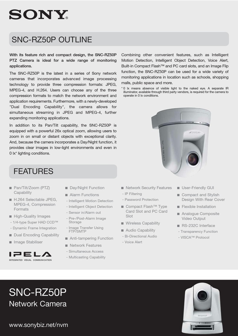 Sony SNC-RZ50P User manual Sony SNC-RZ50P User manual