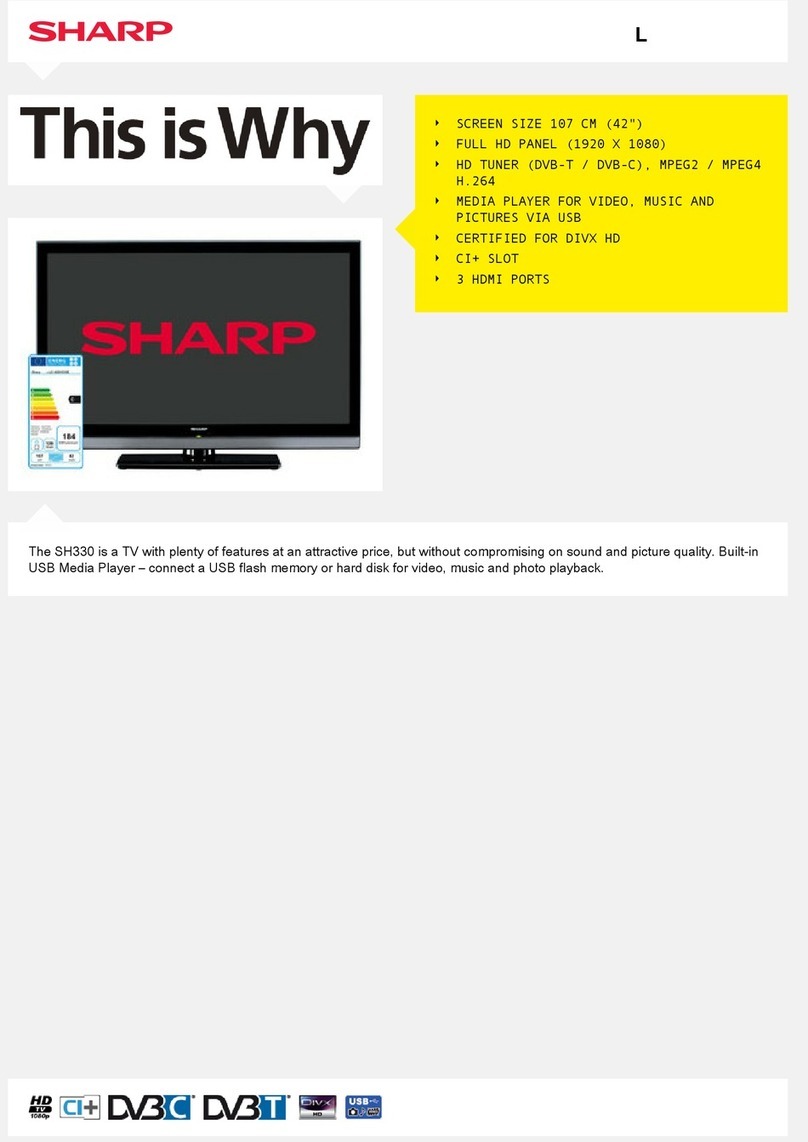 Sharp LC-42SH330E User manual