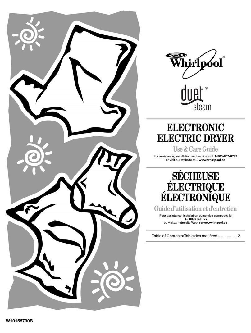 Whirlpool Duet Steam User manual