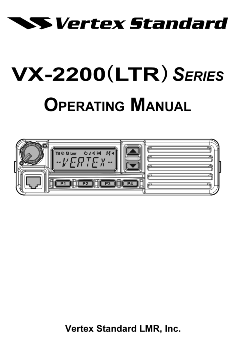 Vertex Standard VX-2200(LTR) Series operating manual