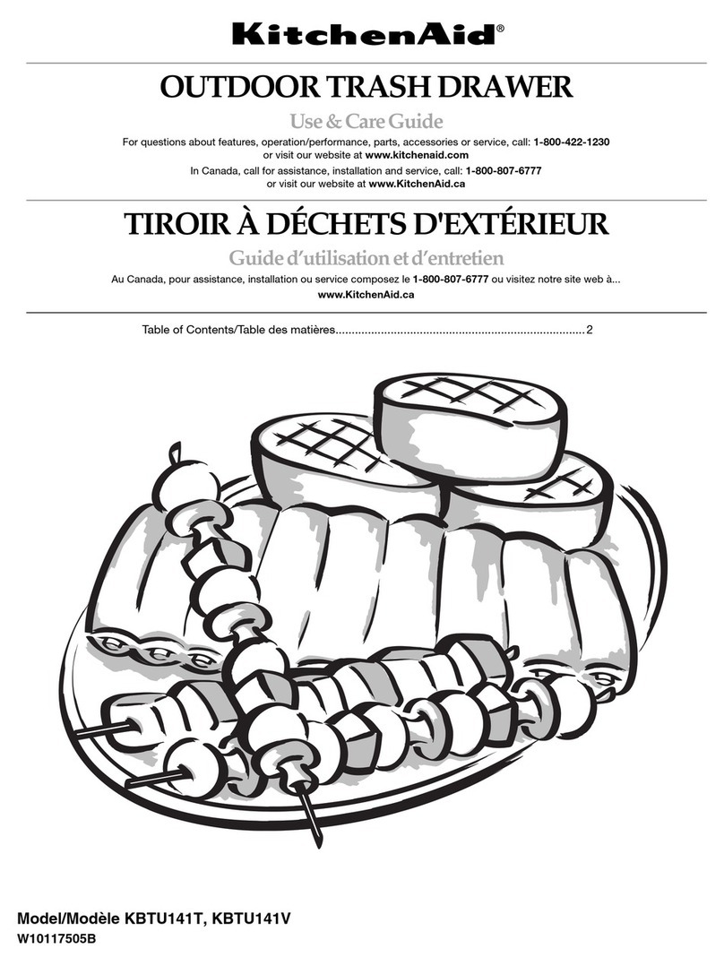 KitchenAid KBTU141T Use & care guide