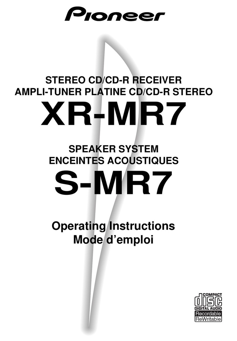 Pioneer XR-MR7 User manual