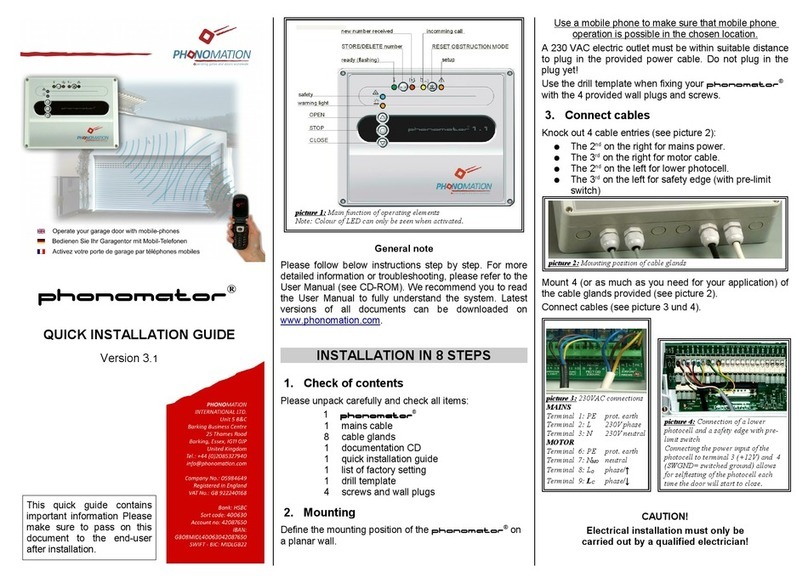 Phonomation phonomator Quick installation guide Phonomation phonomator Quick installation guide