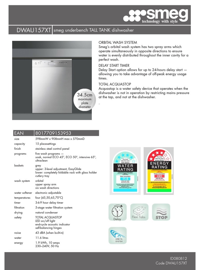 Smeg DWAU157XT User manual