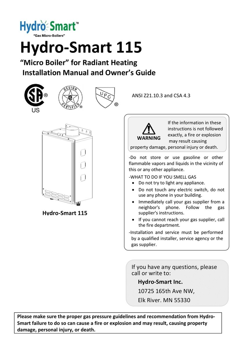 Hydro-Smart 115 User manual