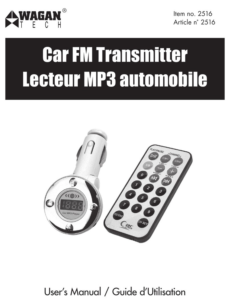 Wagan Car FM Transmitter user manual