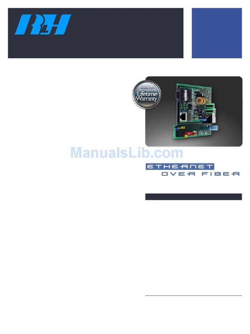 RLH Industries 10M ETHERNET user guide