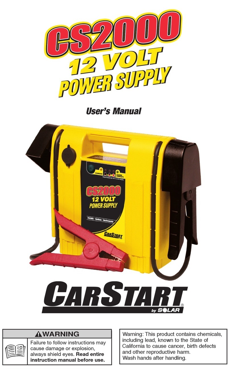 Solar Car Start CS2000 user manual