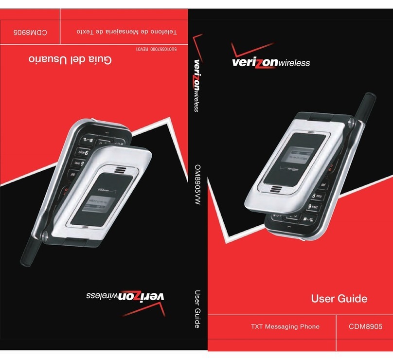 Verizon Wireless CDM8905 User manual Verizon Wireless CDM8905 User manual