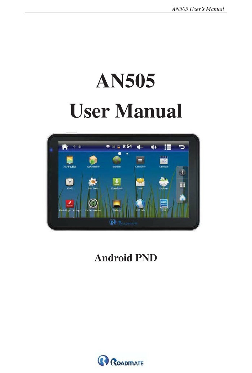 Road Mate AN505 user manual