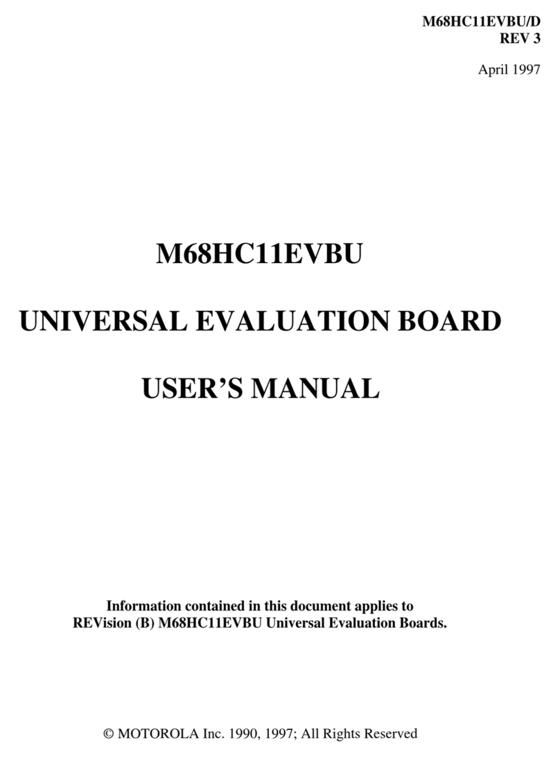 Motorola M68HC11EVBU User manual