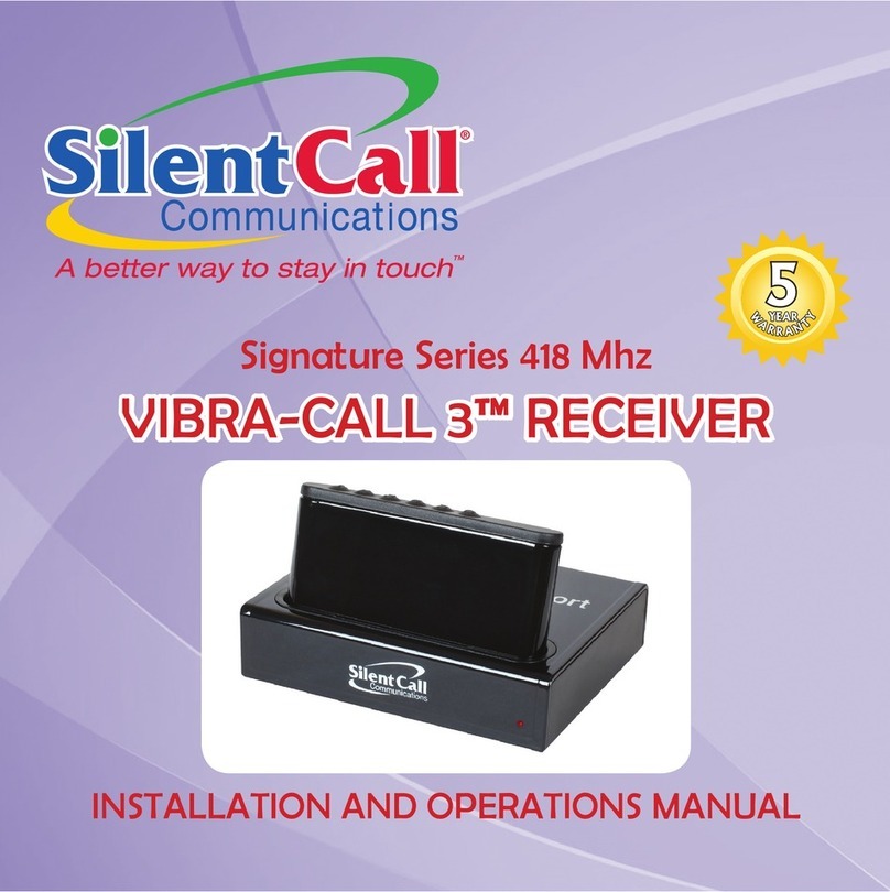 Silent Call Communications VIBRA-CALL 3 User manual