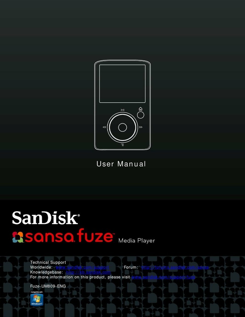 SanDisk Fuze-UM809-ENG user manual