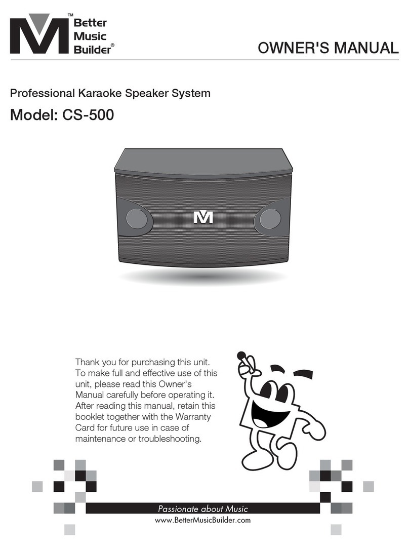 Better Music Builder CS-500 User manual