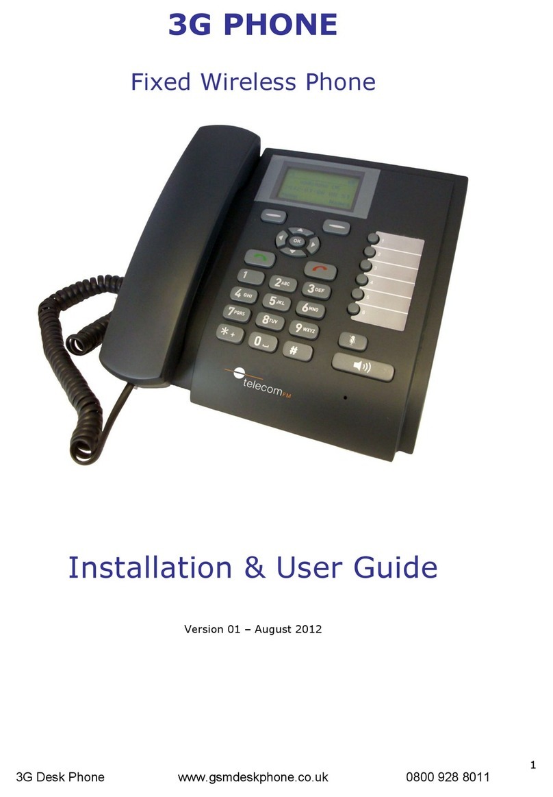 Telecom FM Fixed Wireless Phone Installation & user guide