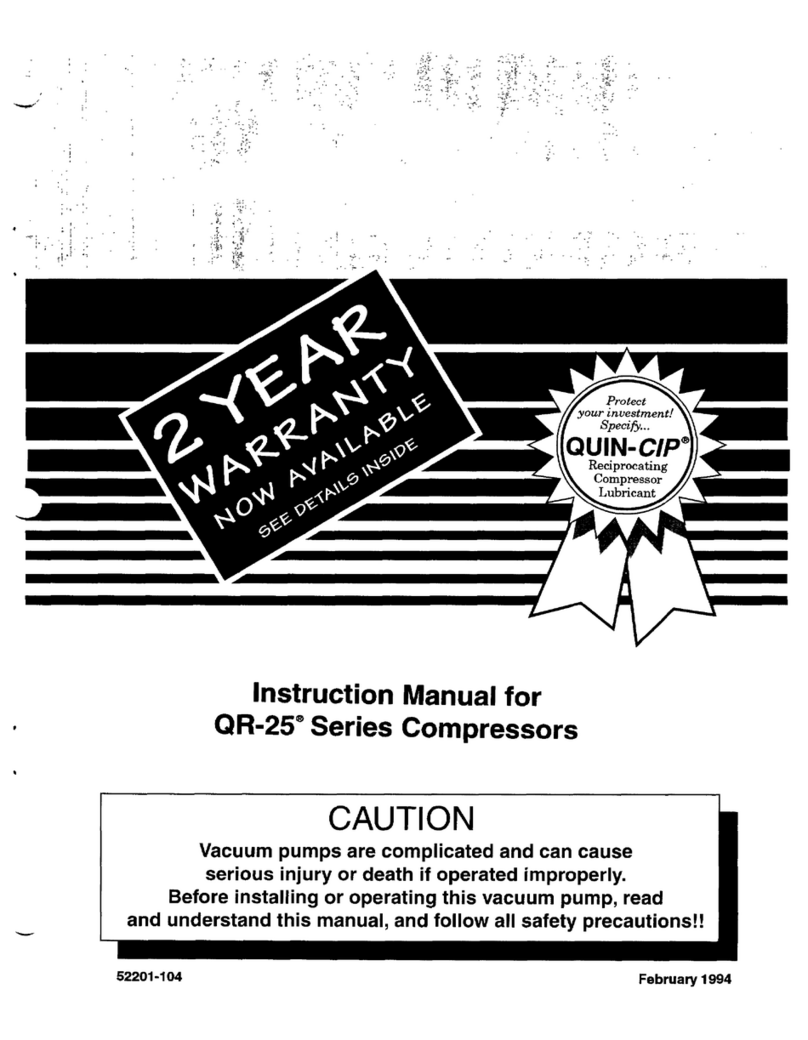 Quincy Compressor QR-25 Series User manual