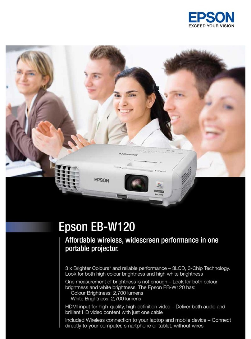 Epson EB-W120 User manual