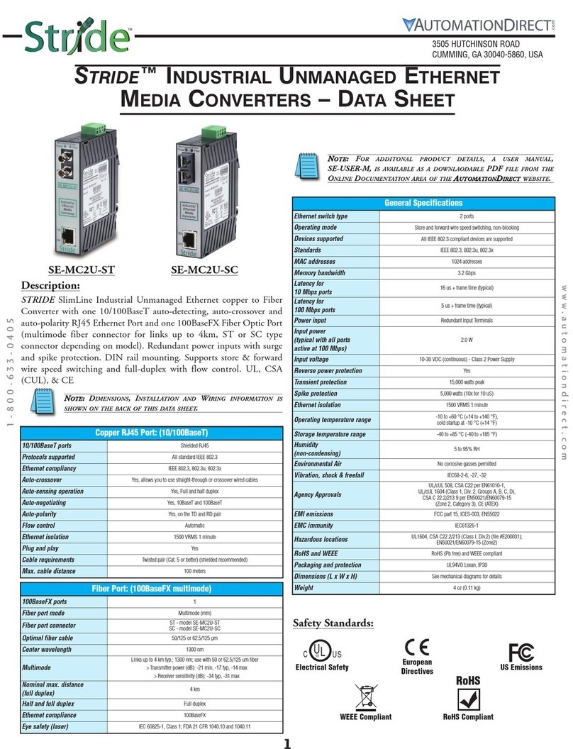 STRIDE SE-MC2U-ST datasheet