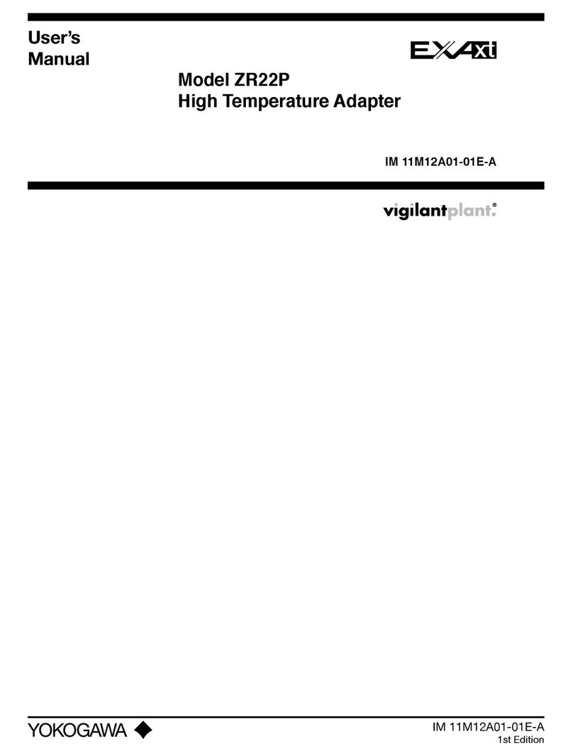 YOKOGAWA ZR22P User manual