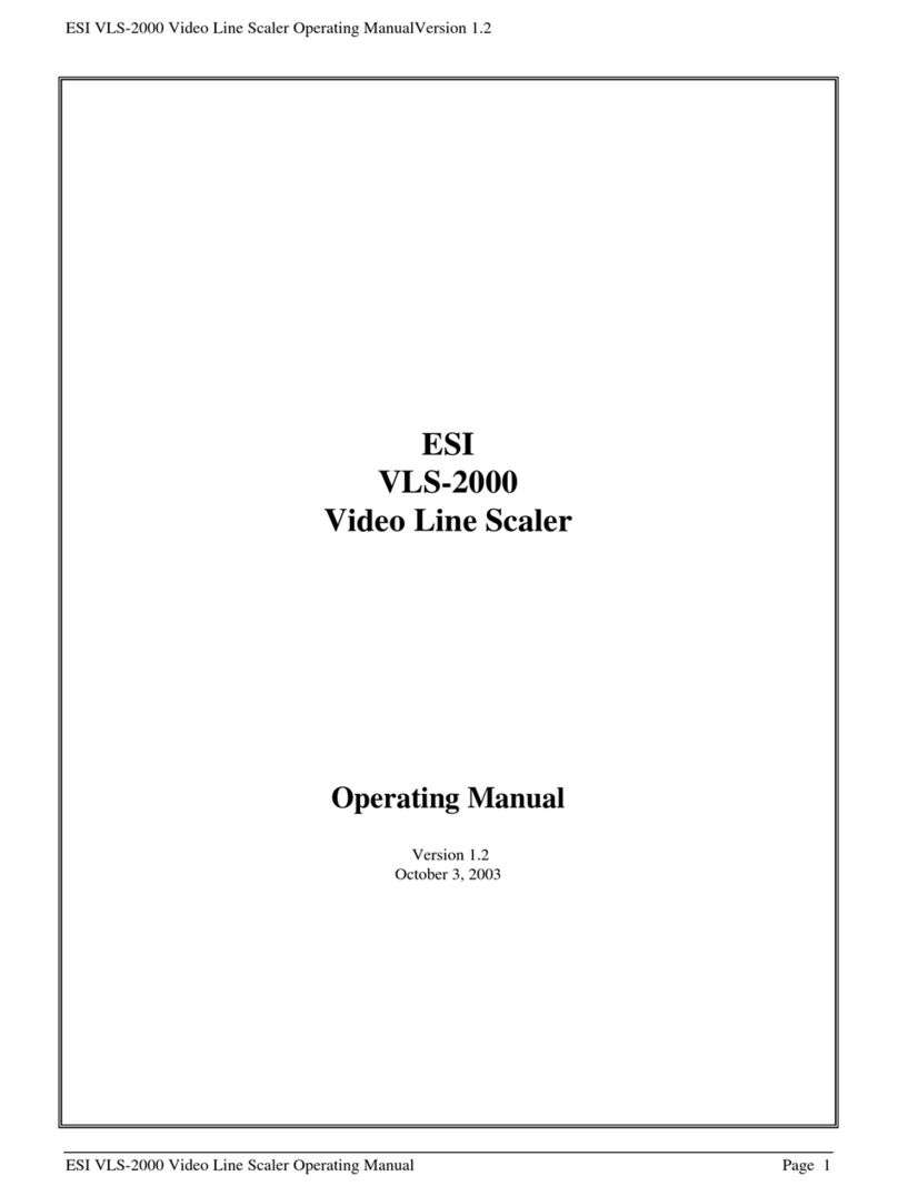 ESI VLS-2000 operating manual