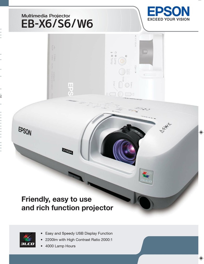 Epson EB X6 User manual