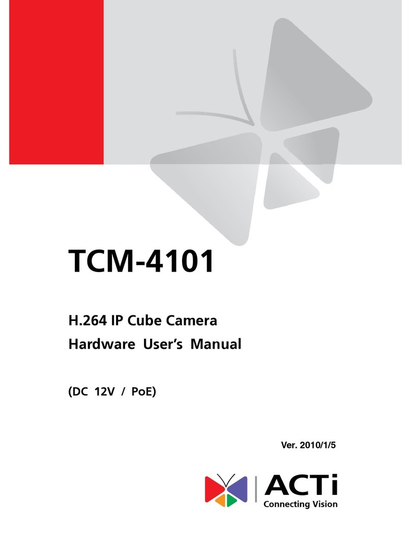 ACTi TCM-4101 Hardware user manual ACTi TCM-4101 Hardware user manual