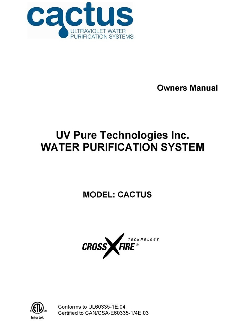 UV Pure Technologies CACTUS User manual