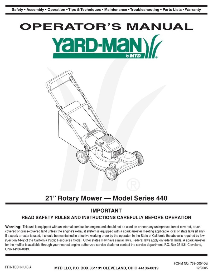 Yard-Man 440 Series User manual