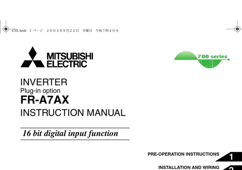 Mitsubishi Electric FR-A7AX E kit-SC User manual