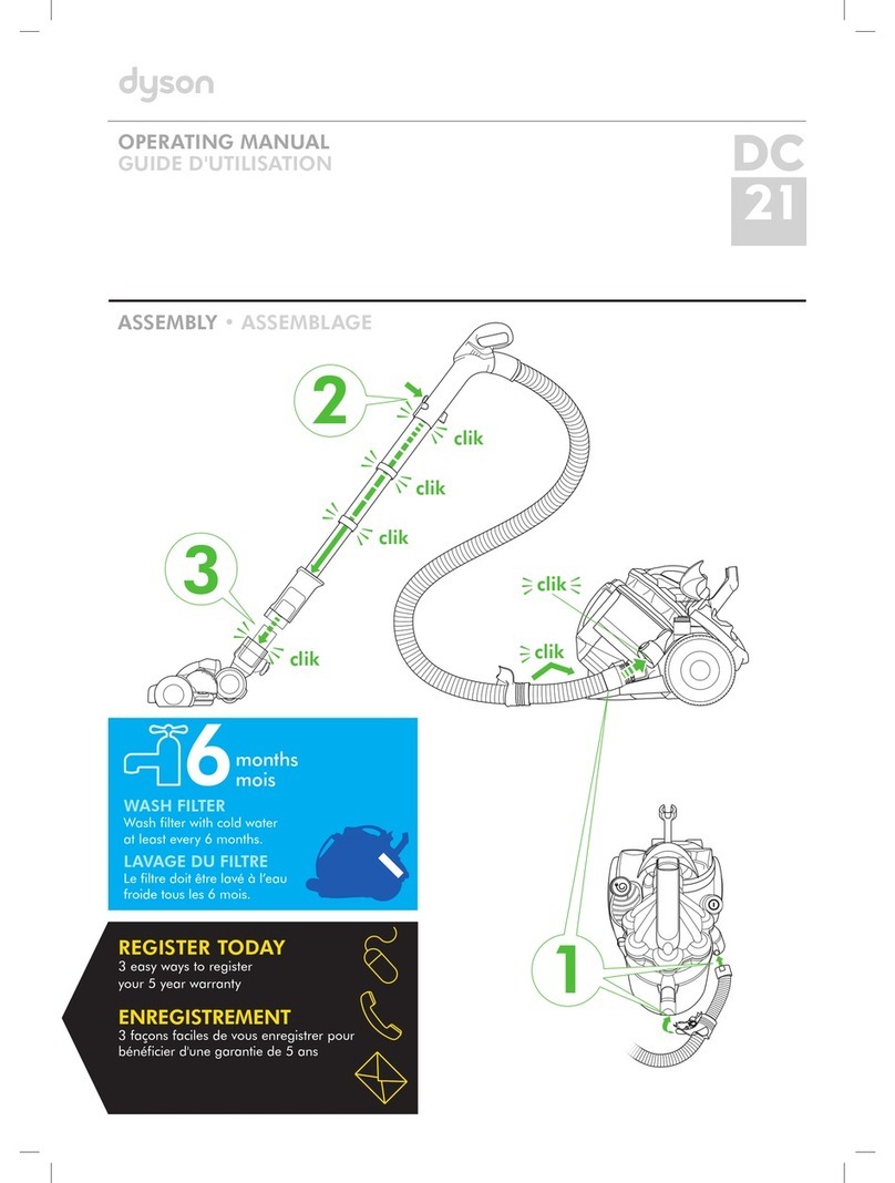 Dyson DC21 Motorhead User manual Dyson DC21 Motorhead User manual