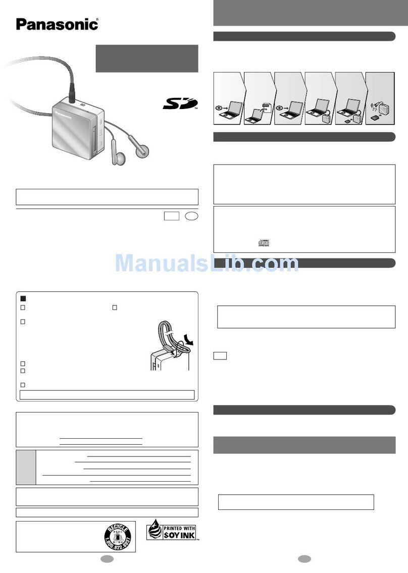 Panasonic SV-SD100V operating instructions