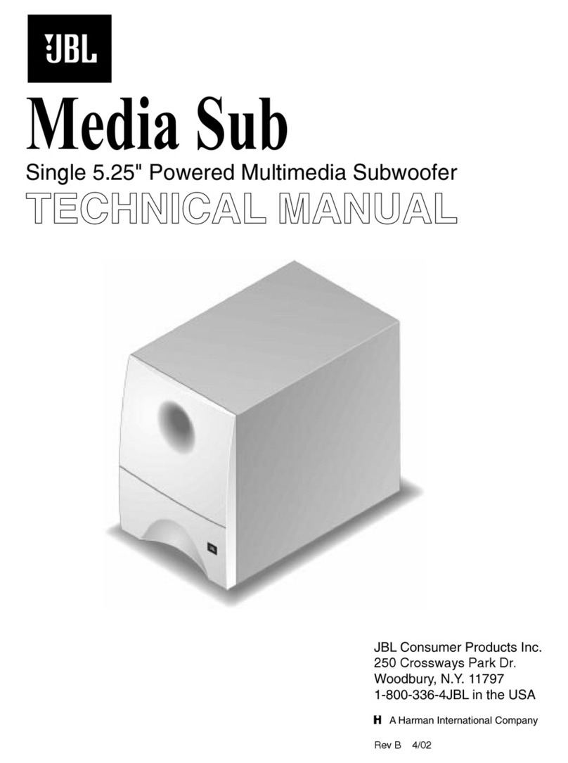 JBL G SUB 10 User manual