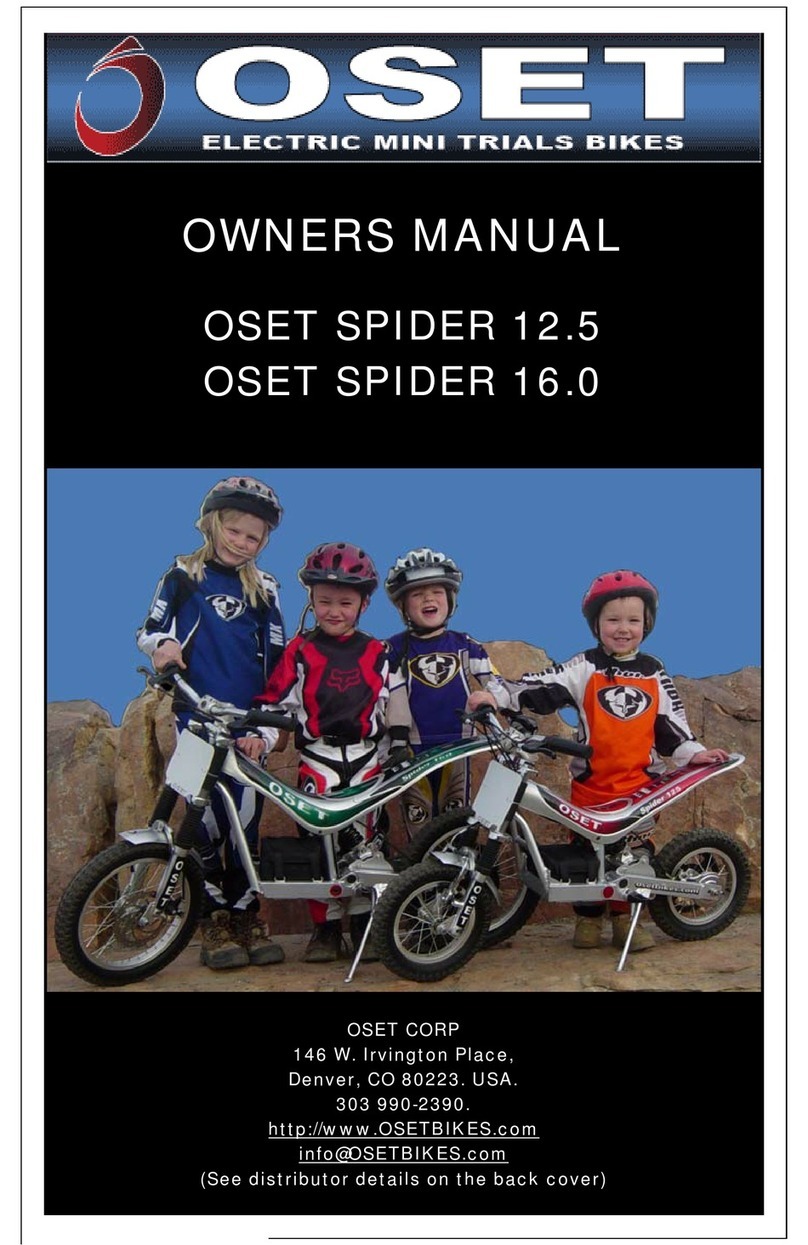oset SPIDER 12.5 owner's manual