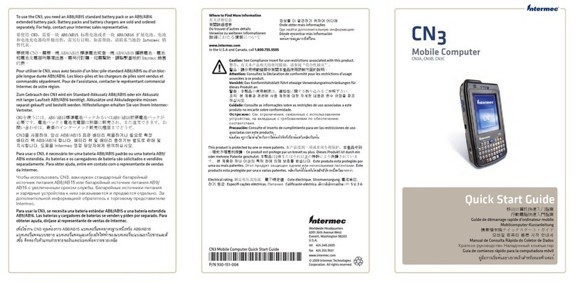 Intermec CN3A User manual