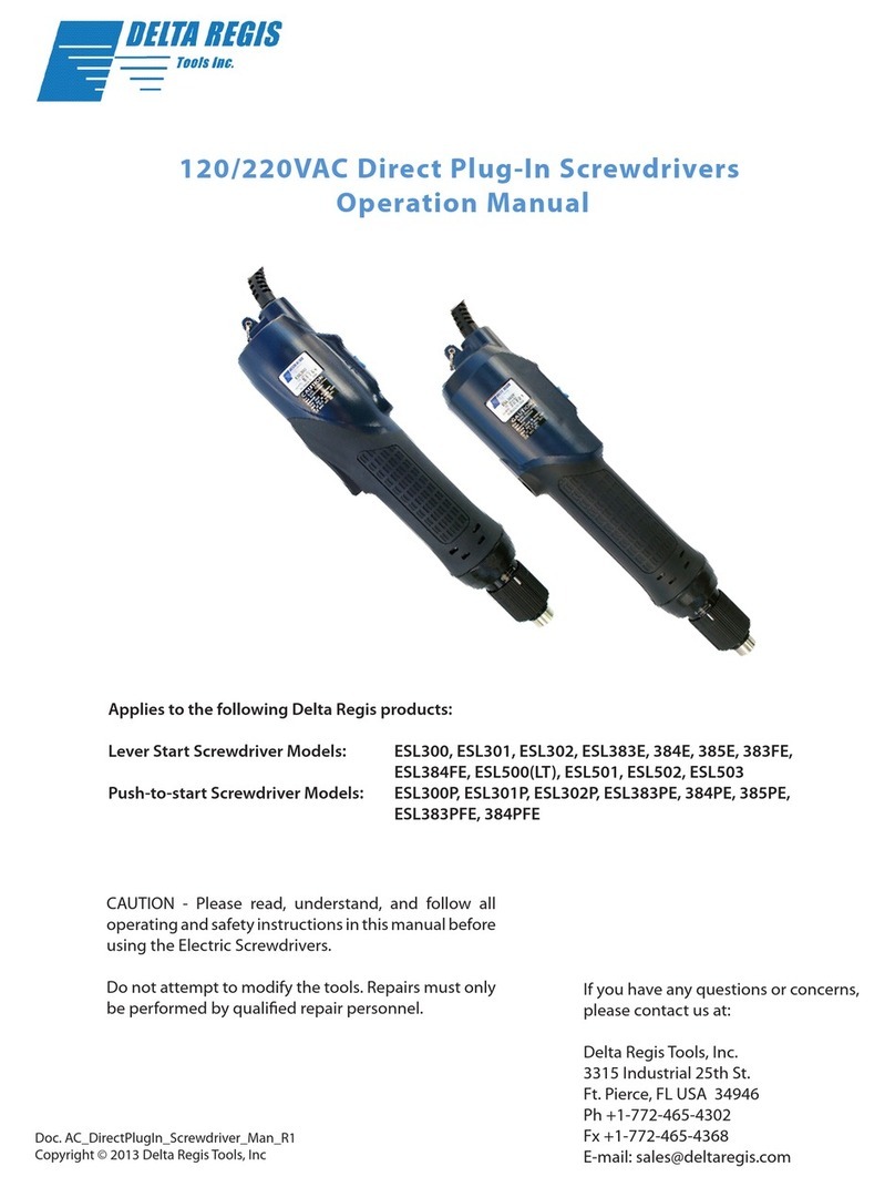 Delta Regis ESL300 User manual
