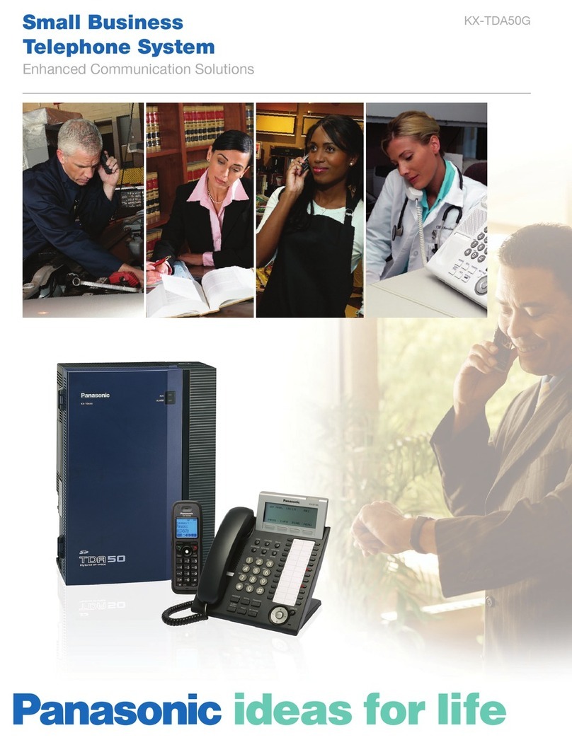 Panasonic KX-TDA50G User manual Panasonic KX-TDA50G User manual