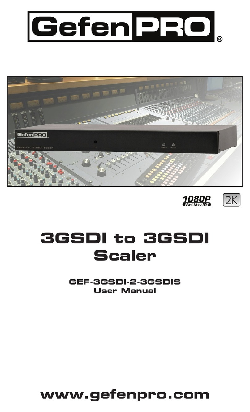 Gefen Pro 3GSDI user manual