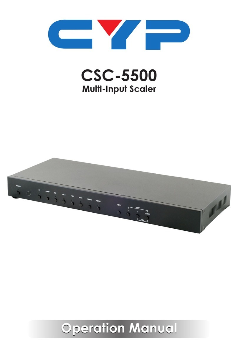 CYP CSC-5500 Operation manual