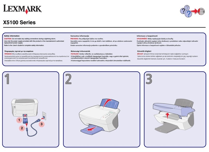 Lexmark X5100 Series User manual