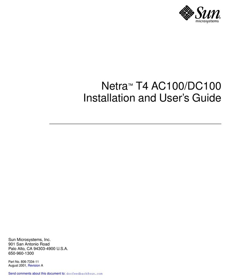 Sun Microsystems Netra T4 AC100 User manual